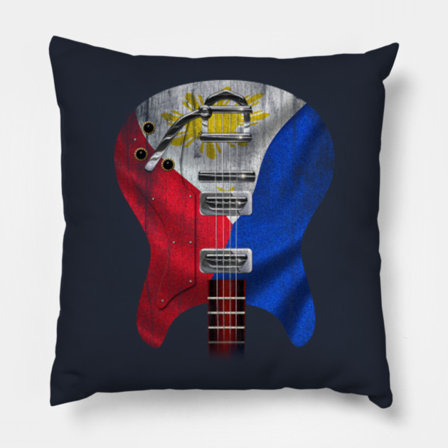 Guitarbody Flagt Philippines Guitar Pillow Teepublic