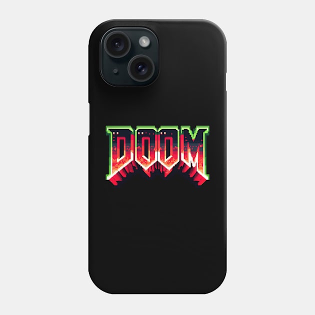 Retro Doom Revival Phone Case by Teeeshirt