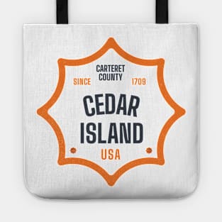 Cedar Island, NC Summertime Vacationing Sun Signs Tote