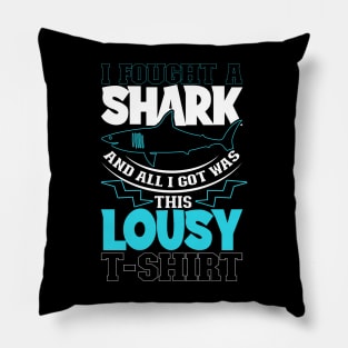 I survived a shark bite Pillow