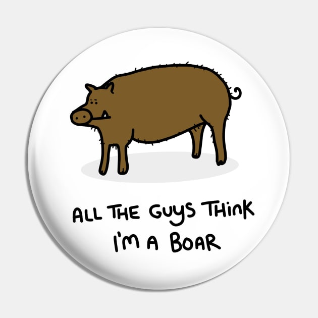 Grumpy Boar Pin by grumpyanimals