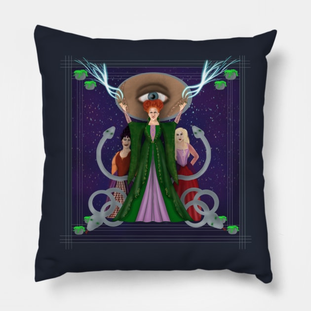 Put A Spell on You Pillow by KataMartArt