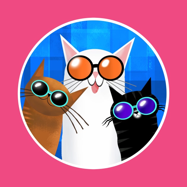 Three Cool Cats by Scratch