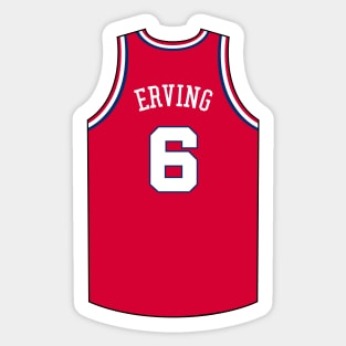 Julius Erving Dunk Sticker for Sale by RatTrapTees