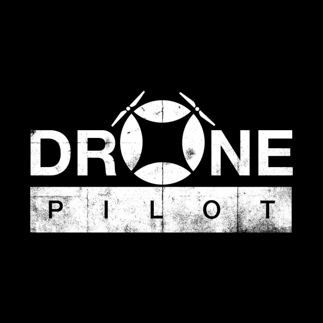 Drone pilot white by burbuja