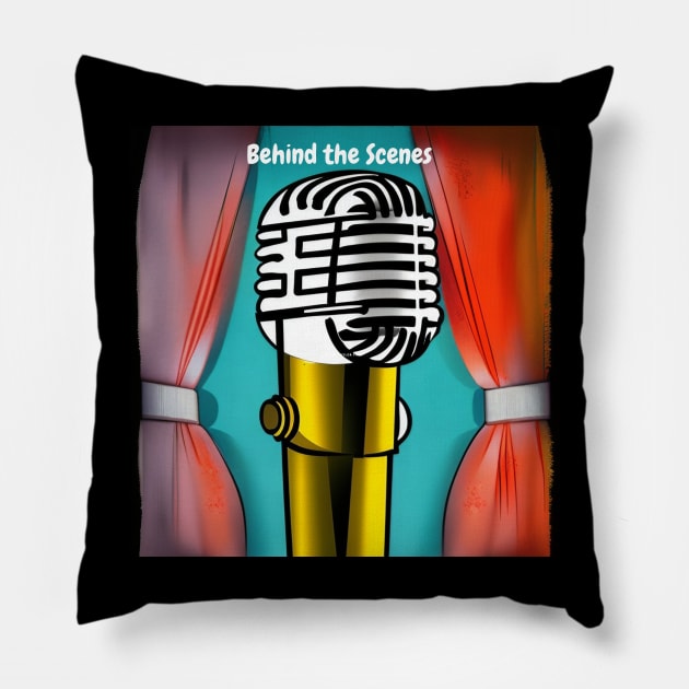 Get Ready to Show Your Appreciation for Behind-the-Scenes are with this Unique 'Behind the Scenes' Pillow by No sitting on the sideline  podcast dad 