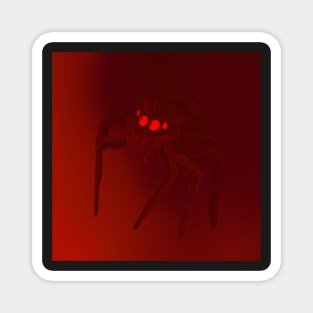 Jumping Spider Drawing V13 (Red 1) Magnet