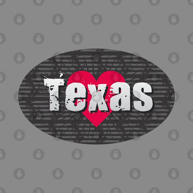 Texas Heart by Dale Preston Design