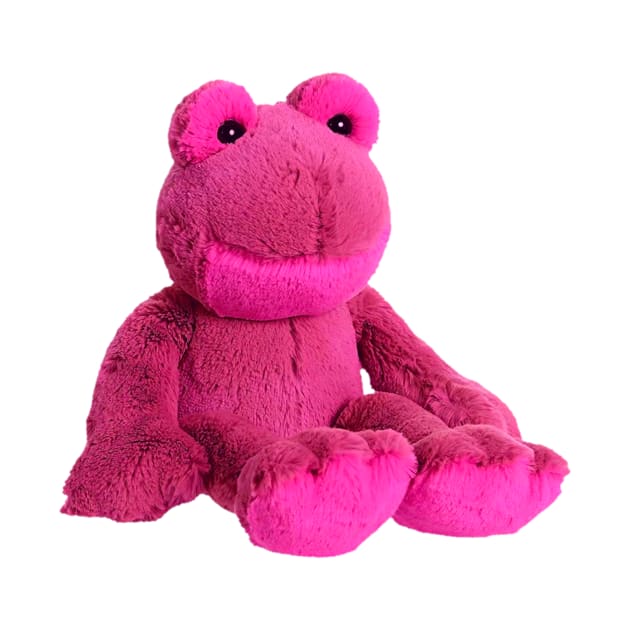 Pink Frog Plushie by groovyfolk