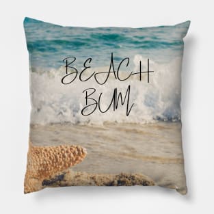 Beach bum - top starfish in the ocean Pillow