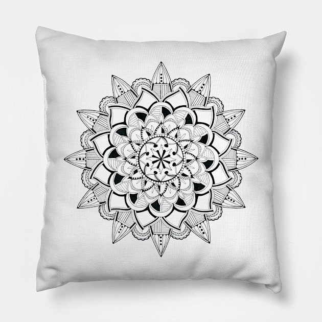 Mandala - representation of the universe Pillow by kittyvdheuvel