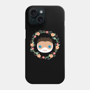 Cute Chibi Will Graham with Flower Crown Phone Case