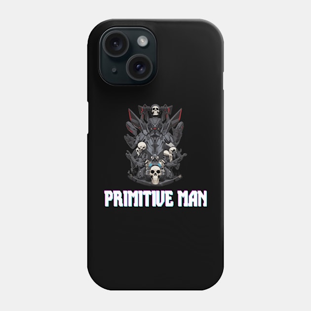 Primitive Man Phone Case by Maheswara.Momocats