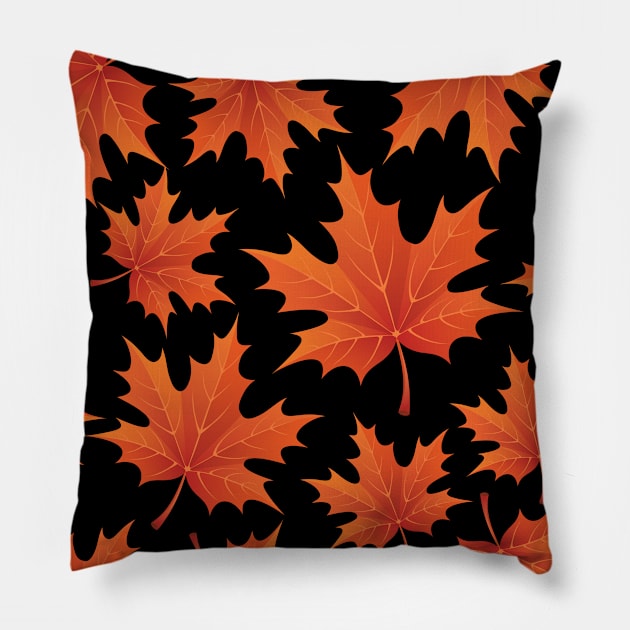 Maple Leaves Pillow by Things & Stuff