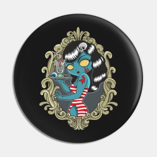 Zombie Girl Pin