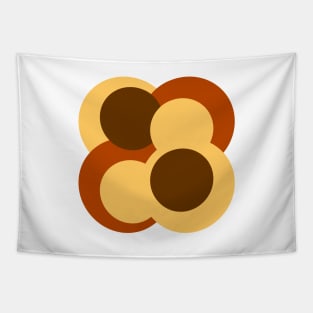 Abstract Geometric Circular Shapes Tapestry