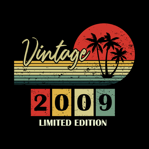 vintage 2009 14th birthday vintage tshirt design by chenowethdiliff