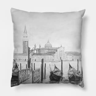 Venice vintage style art Pillow