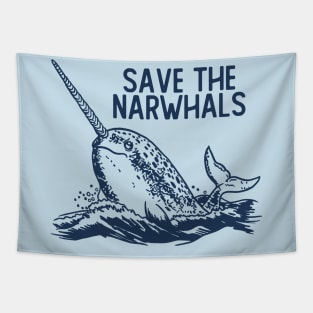 Save The Narwhals Tapestry