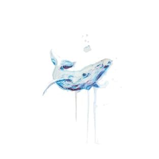 watercolor humpback whale drawing T-Shirt