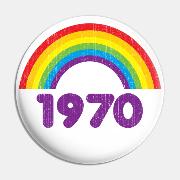 1970 Rainbow Pin by DetourShirts