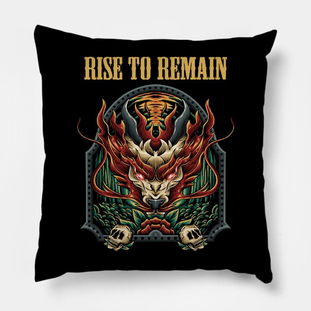 RISE TO REMAIN BAND Pillow by MrtimDraws