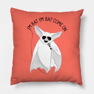 Bat | Animal Karaoke collection | Red Pillow