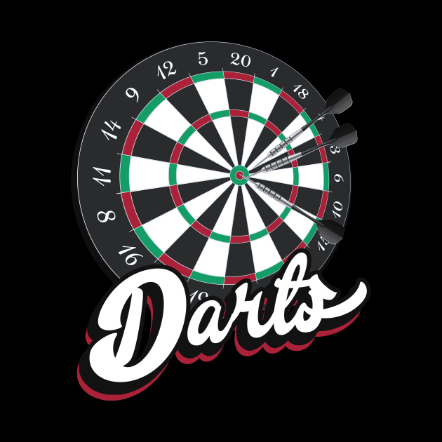 Darts vintage Dart Gifts by Foxxy Merch