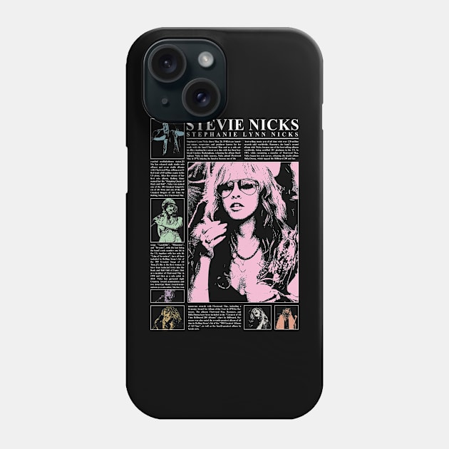 Stevie Nicks Vintage Rock Music 2023 Tour Live in Concert Phone Case by Evergreen Daily