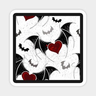 Seamless on Halloween (Vampire hearts) Magnet