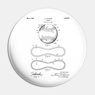 Baseball Patent - Softball Art - Antique Pin