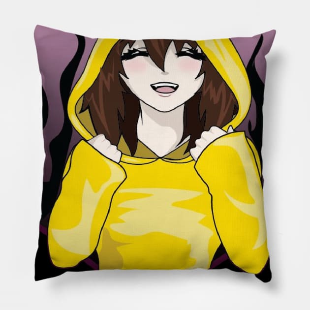 Little Nightmares Smile Girl Pillow by waller902