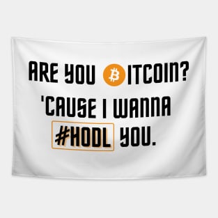 Are you Bitcoin? 'Cause I Wanna HODL You | Pick-up line Tapestry