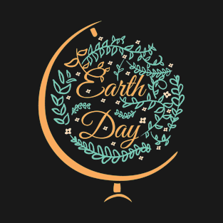 Earth Day, World Ornamental Globe Pro Environment T-Shirt