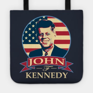 John F Kennedy American Banner Tote