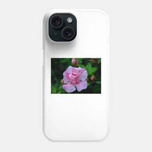 Raindrops On Pink Rose Phone Case