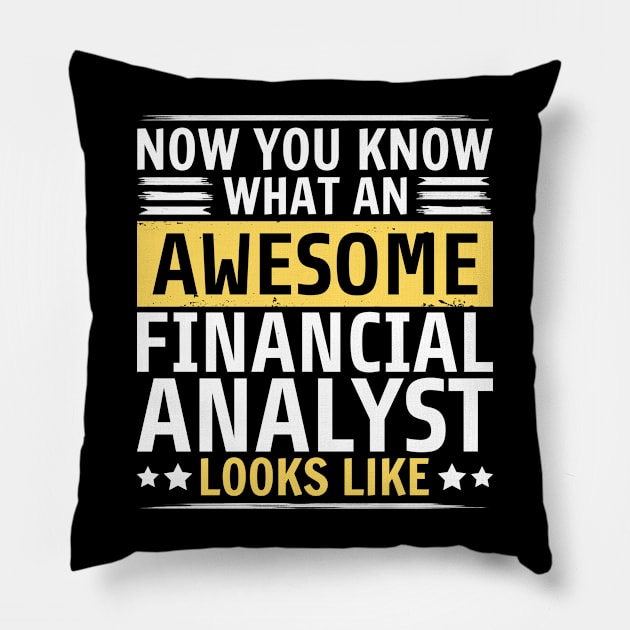 Funny Financial Analyst Pillow by White Martian