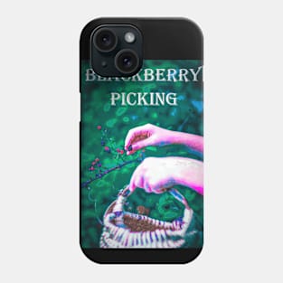 Picking Wild Blackberries into a Country Basket Phone Case