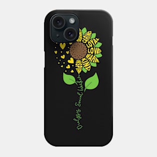 Dialysis Social Worker Kidney Renal Sunflower Phone Case