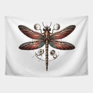 Satellite Steampunk Dragonfly Tapestry