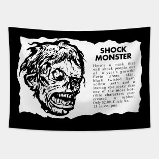 Shock Monster vintage ad recreaton Tapestry