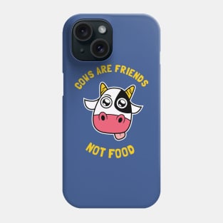 cows are friends not food merch Phone Case