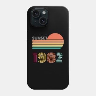 Sunset Retro Vintage 1982 Phone Case