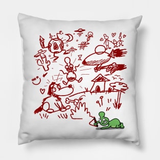 Spacely's Scribbles Pillow