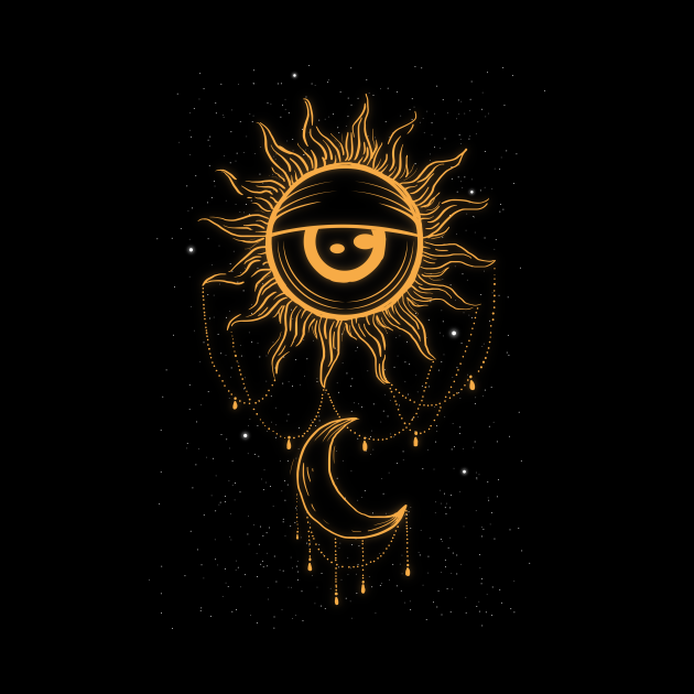 Celestial Aesthetic Weirdcore Eyeball Sun Moon - Celestial - Pin ...