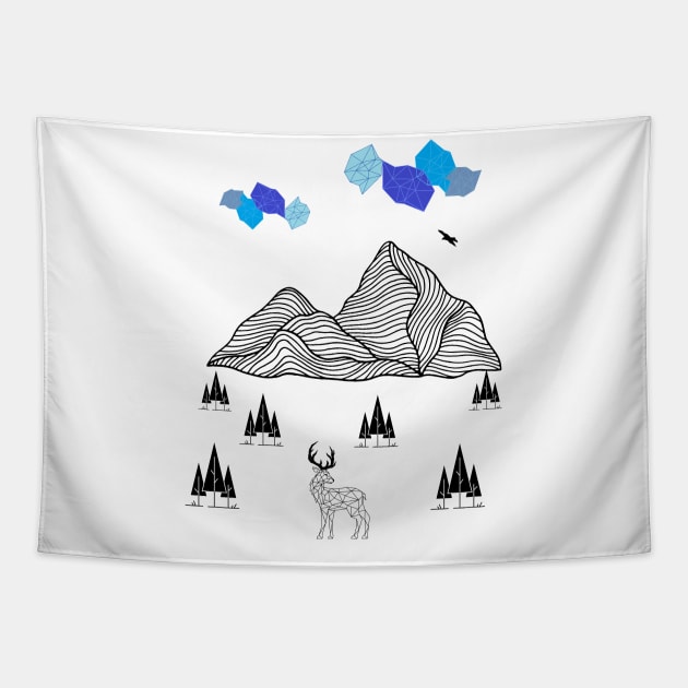 Mountain Tapestry by C&C Provisions