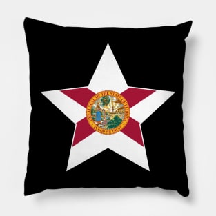 Florida State Flag Star Pillow