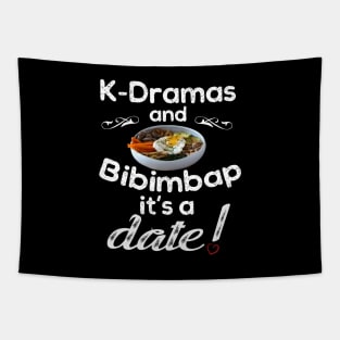 K-Dramas and Bibimbap it's a date w/ heart Tapestry