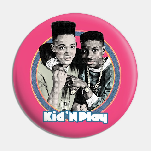 Kid 'n Play \/\/\ 90s Retro Fan Design Pin by DankFutura