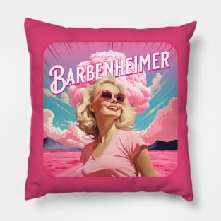 Barbenheimer Pink Pillow